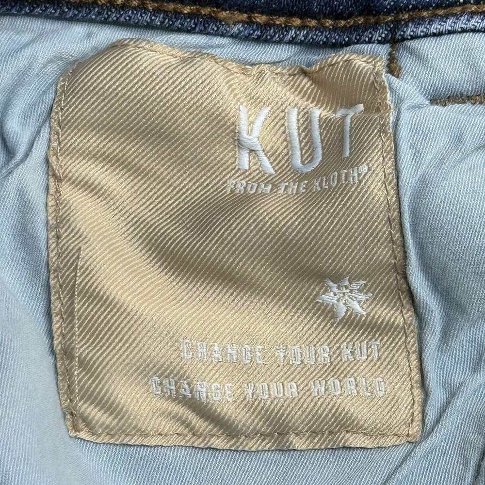 KUT From The Kloth Meg High Rise Wide Leg Crop Jeans Women's Size 00 Blue Modern - Picture 4 of 14